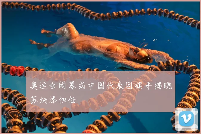 奥运会闭幕式中国代表团旗手揭晓苏炳添担任