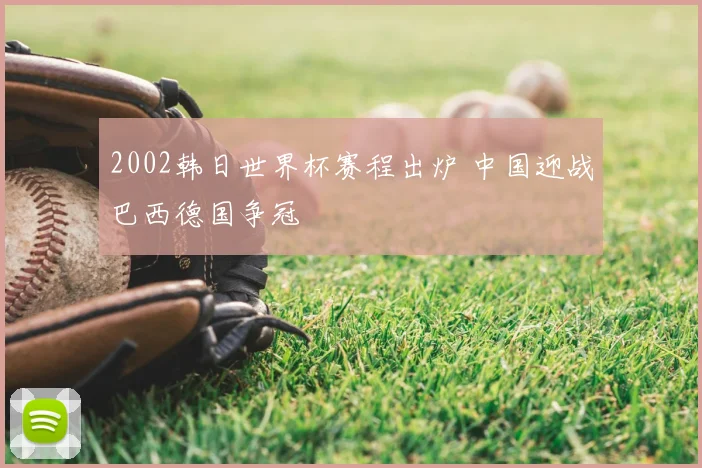 2002韩日世界杯赛程出炉 中国迎战巴西德国争冠